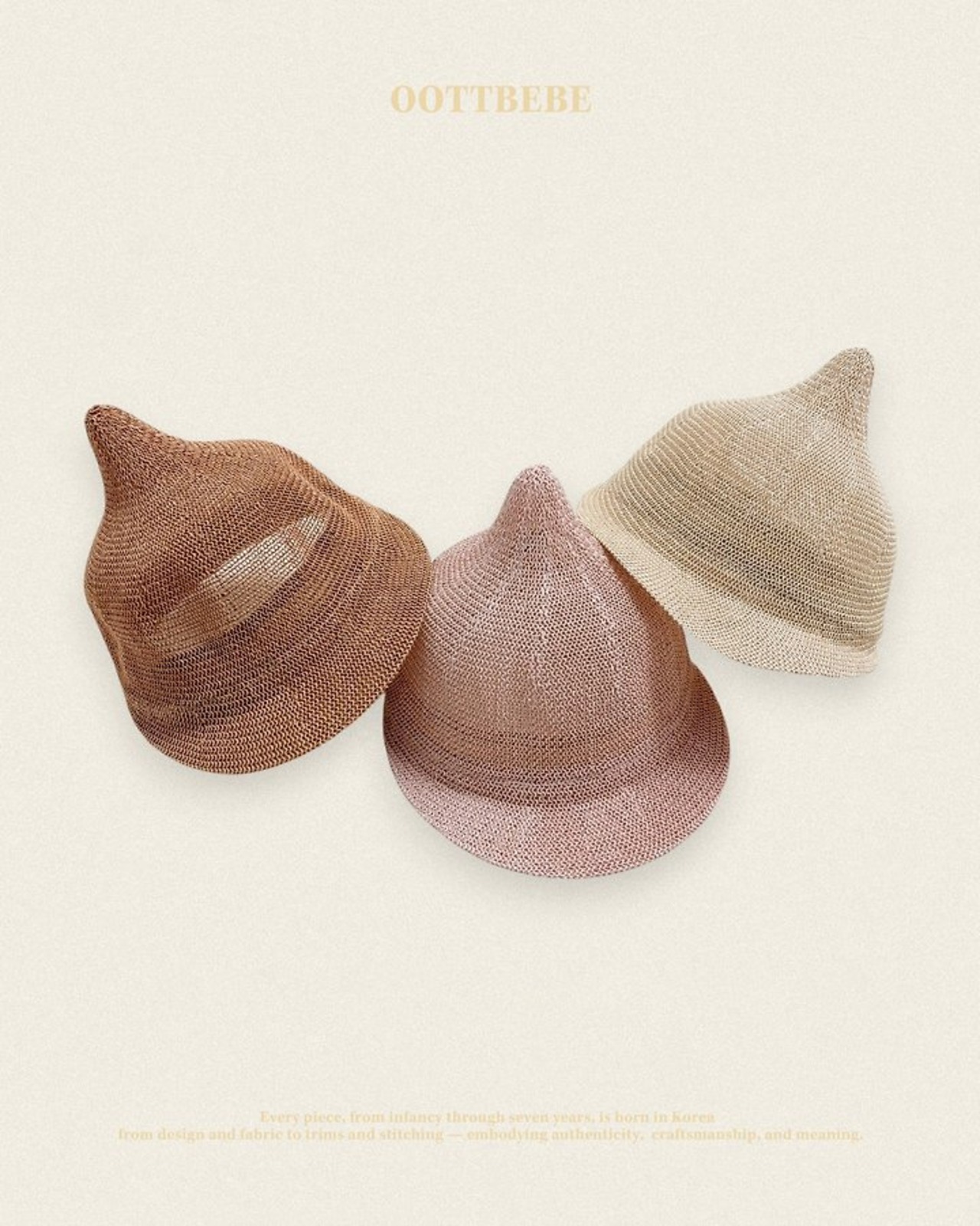 [oottbebe] Cone-shaped cap / [오뜨베베] 꼬깔지사캡