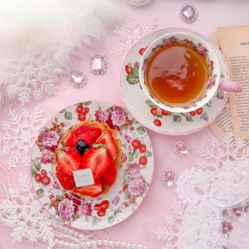Strawberry Rose Tea Set – 甘くときめく苺とバラのティータイム