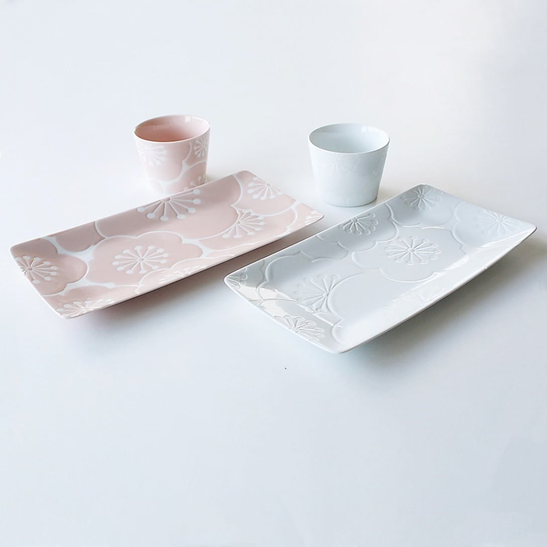 波佐見焼 はふり 長角皿 ホワイト | Floraison Table フロレゾンテーブル