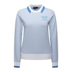 WOMEN LOGO COMBINATION PASTEL SWEATER