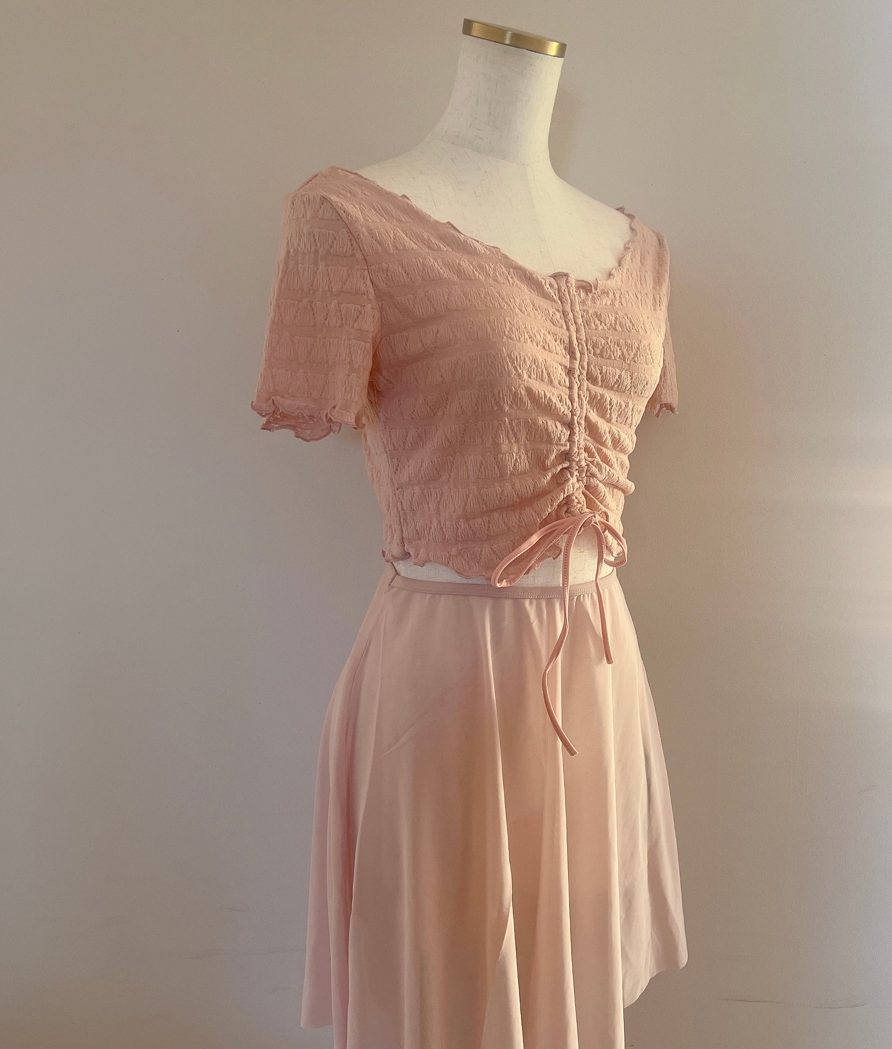 バレエピンク メッシュ プルオンスカート | バレエショップ Snowflake