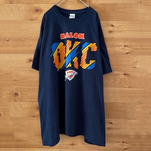 【GILDAN】NBA  バスケットボール オクラホマシティサンダー OKC Tシャツ XL ビッグロゴ us古着