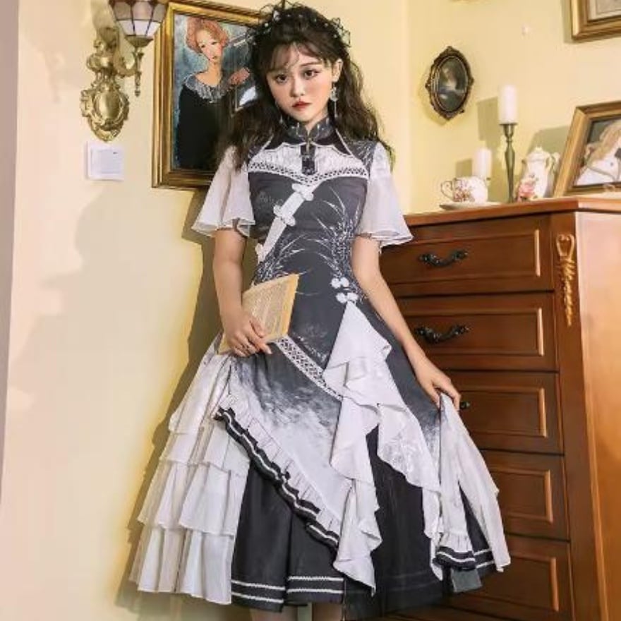 【栀】L115 lolita オリジナル 洋服 ロリータ ワンピース