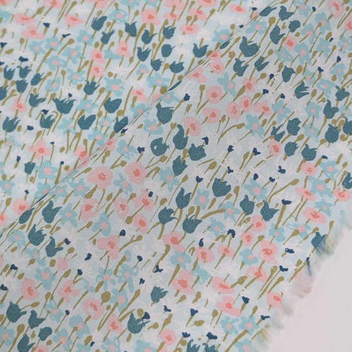 説明欄確認要◆輸入 リバティ LIBERTY タナローン Loveday Meadow ラブデー・メドウ ライトグリーン地 約130×50cm