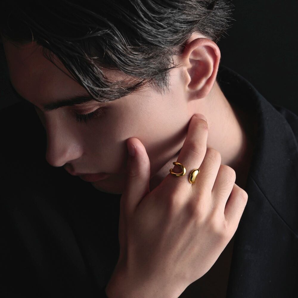 316L curve ring #R51 | loseford