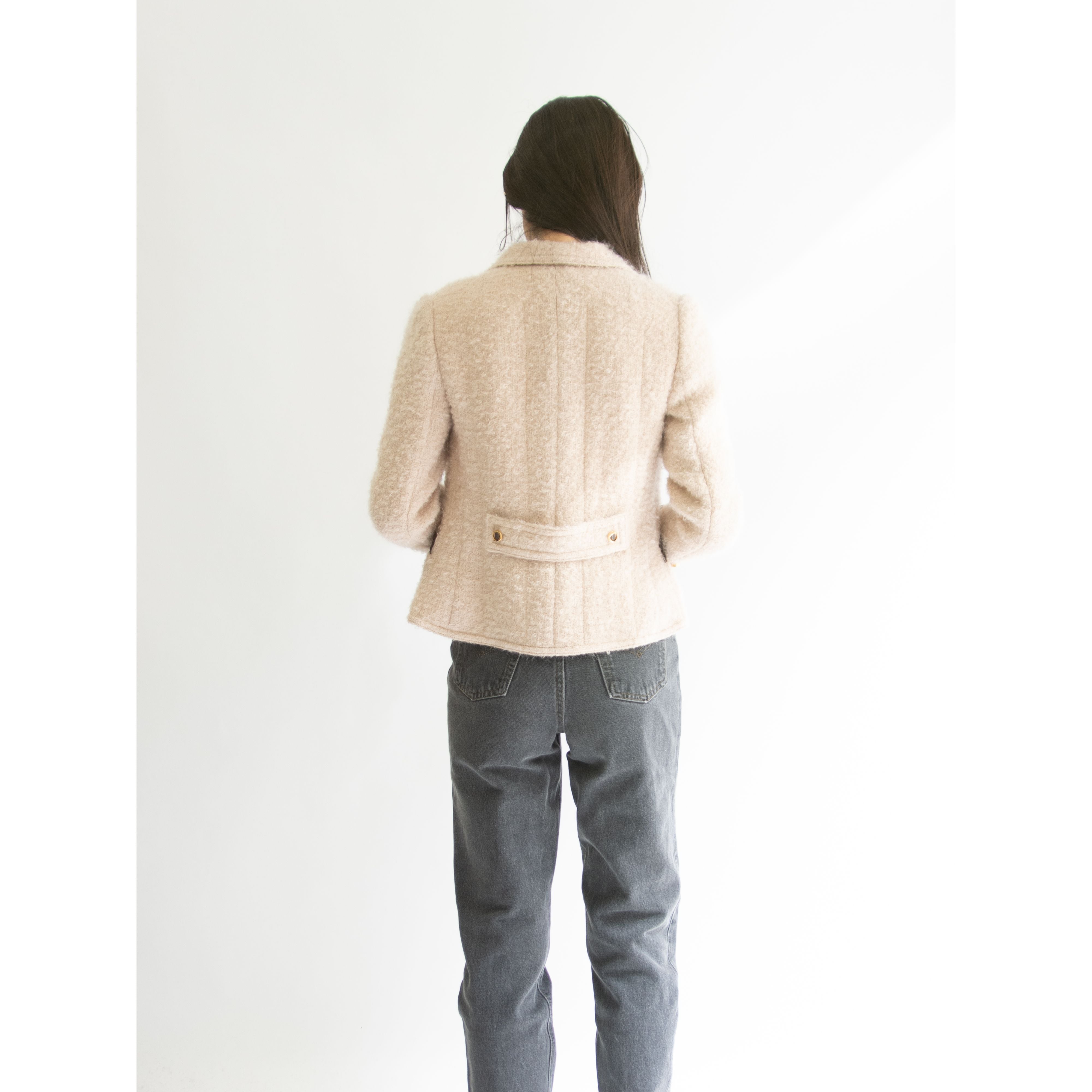 RICHARD CARRIERE】Made in France Wool-Mohair-Nylon Loop Tweed