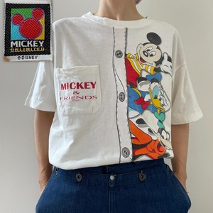 GF550 90s ディズニー ミッキー&フレンド ポケT 白 キャラクター