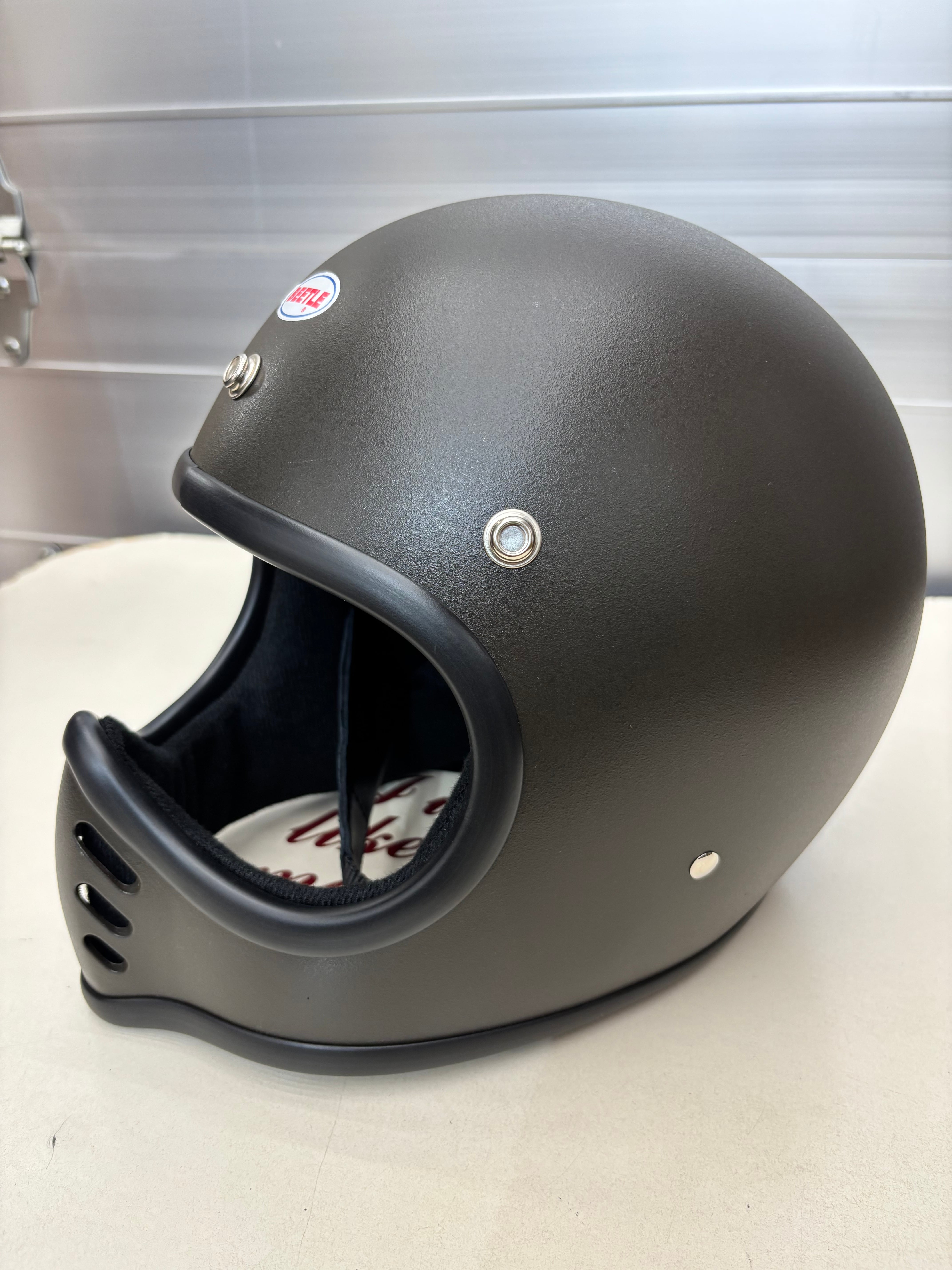 MTX タイプ　小帽体ヘルメット　カーキ　Lサイズ　オーシャンビートルタイプ オーシャンビートル OCEAN BEETLE MTX 別注 マット カーキ 各サイズ