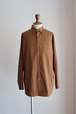 tilt The authentics " Hi Count Cotton Typewriter Regular Shirt(Brown)"