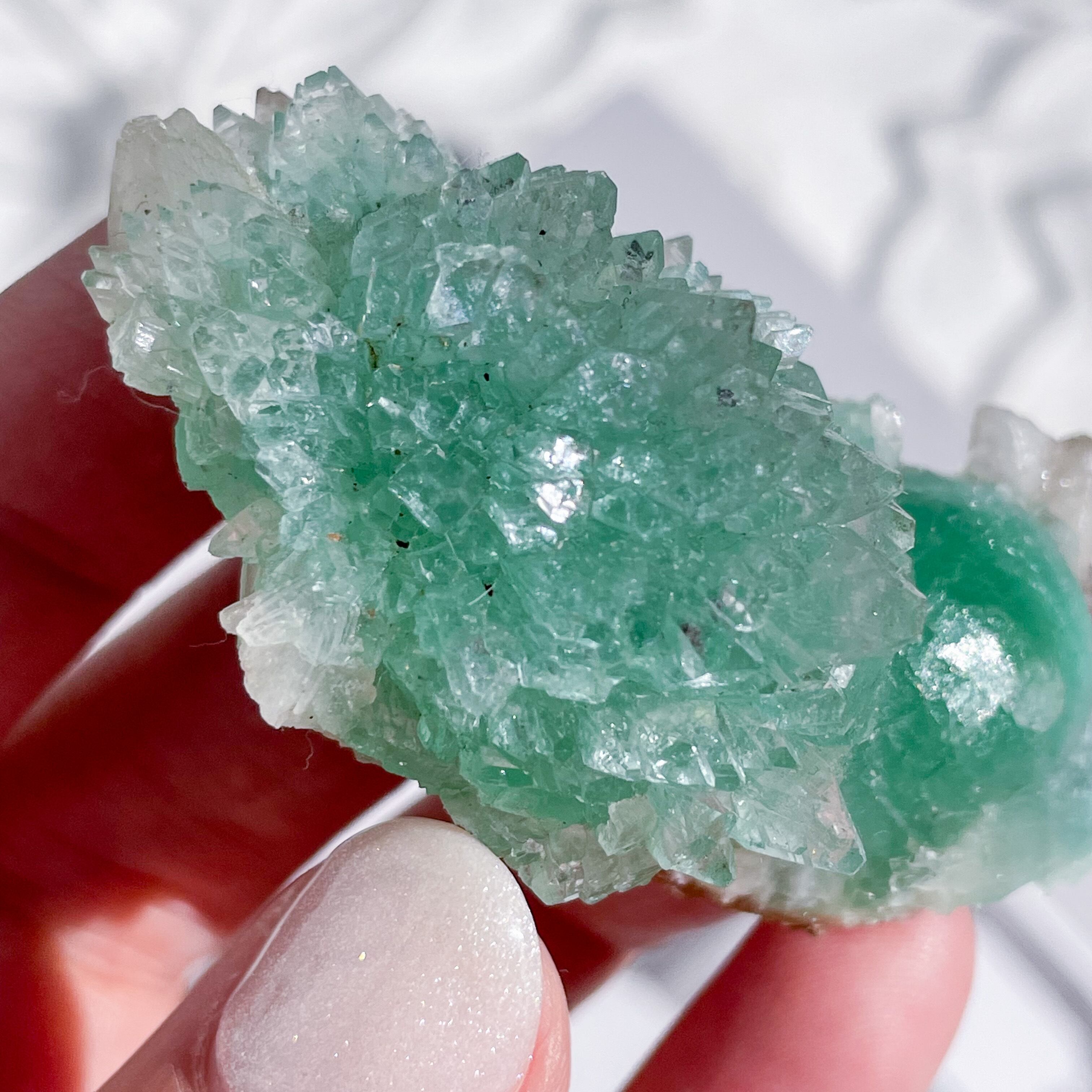 Flower Green Apophyllite 21 ✧ フラワーグリーンアポフィライト