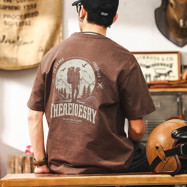 ヘビーウェイトバックプリント半袖Tシャツ 225549