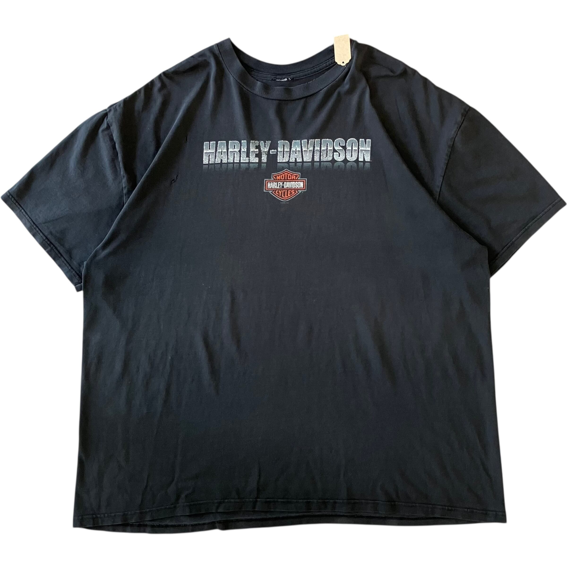 《XXXL》Harley-Davidson ハーレーダビッドソン プリントTシャツ ブラック 両面プリント No.3080