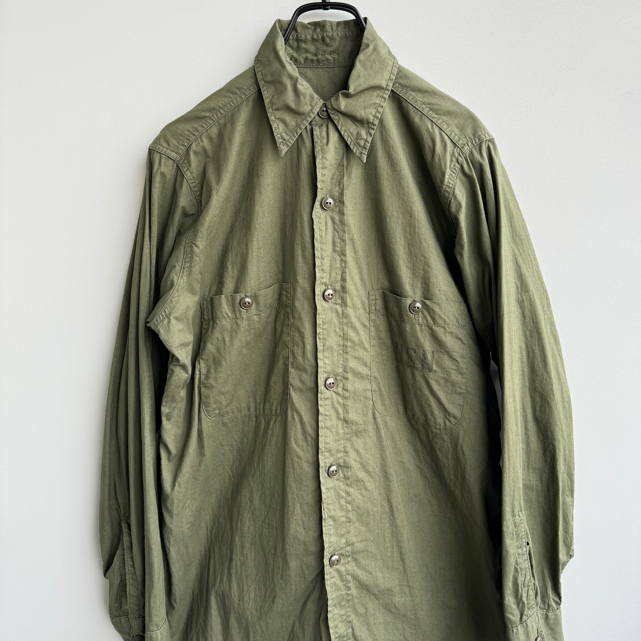 USN コットンポプリンシャツ 40s 画像2