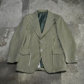 70's seersucker stripe tailored jacket