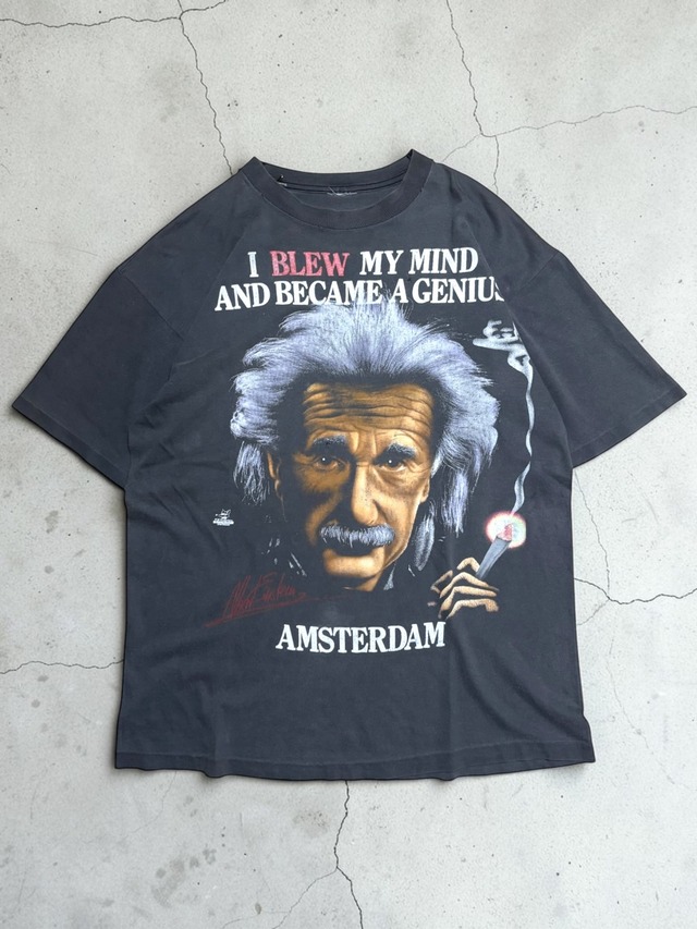 ［90s］Albert Einstein“I Blew My Mind and Became a Genius” Amsterdam Graphic Art Print T-Shirt