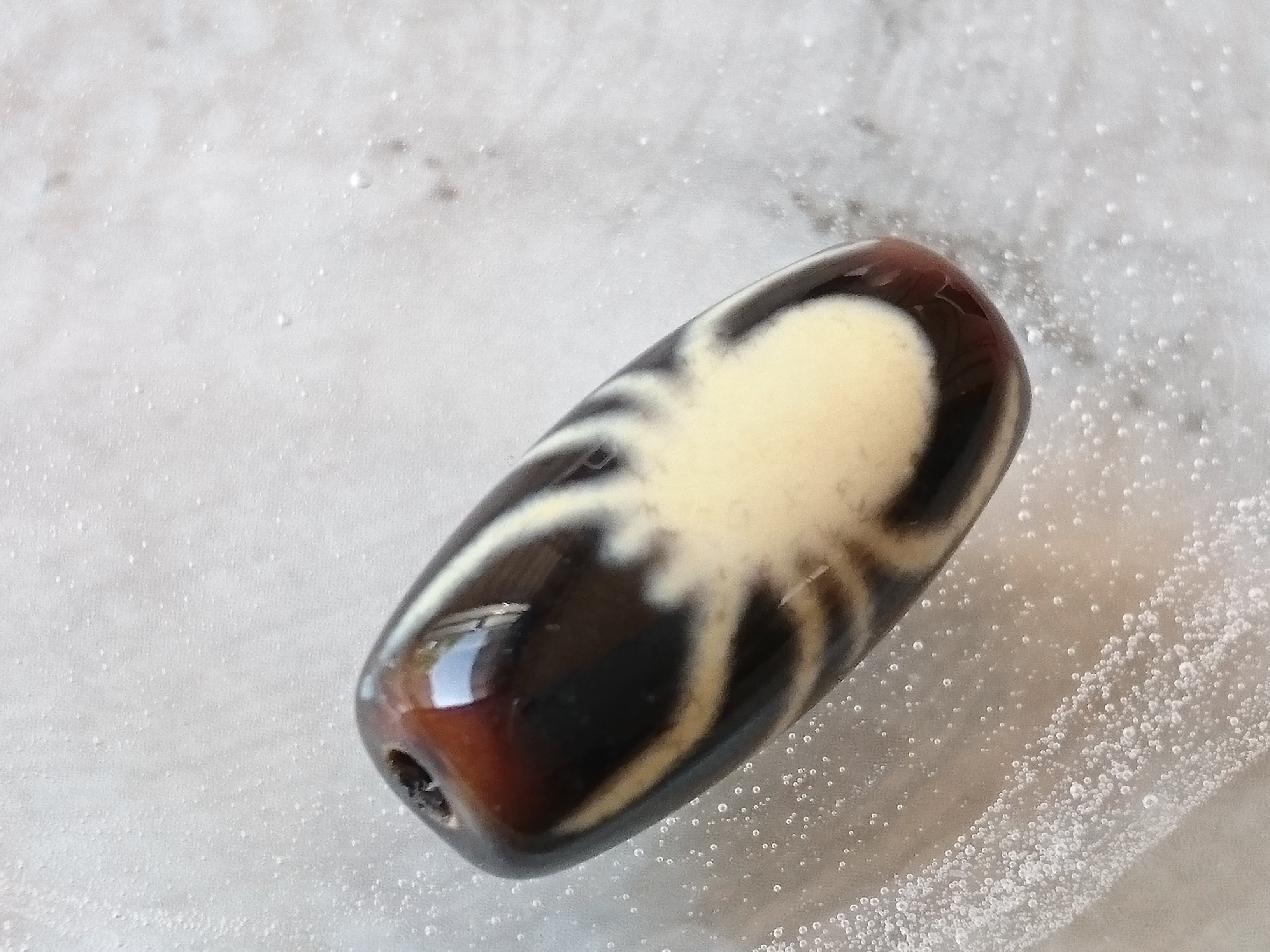 黒玉髄✨宝珠双龍神天珠