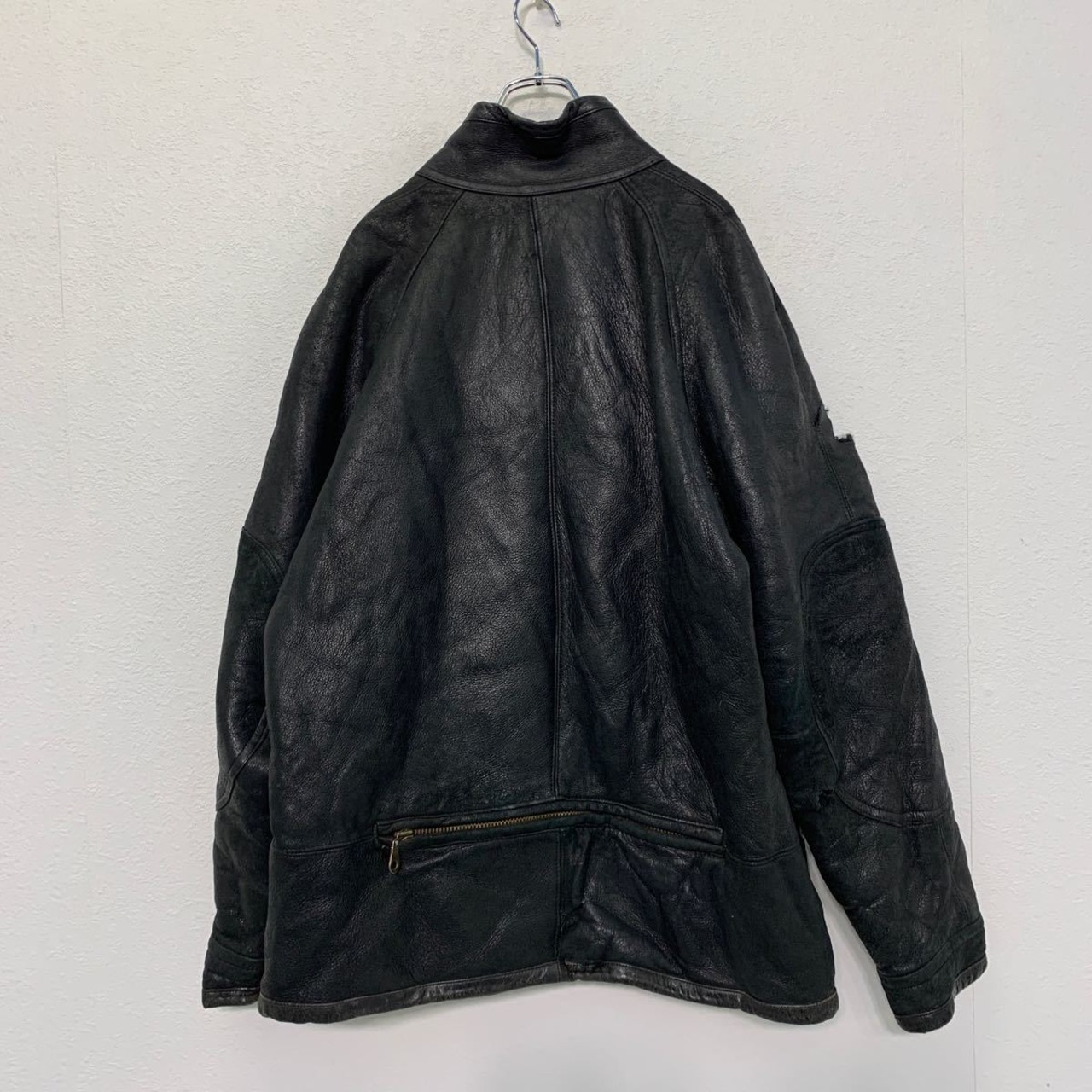 PROTOCOL レザー ジャケット XL ブラック プロトコル 革ジャン 裏ボア 