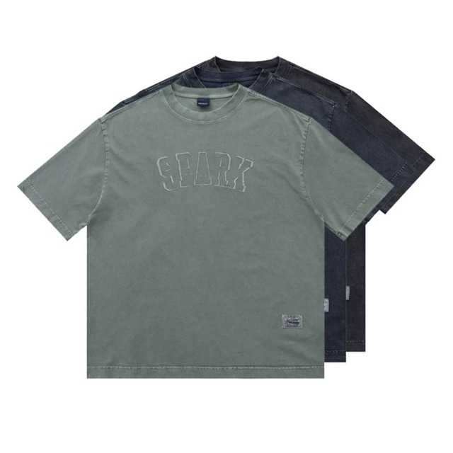 SPARK crew neck short sleeve tee 3colors 00115