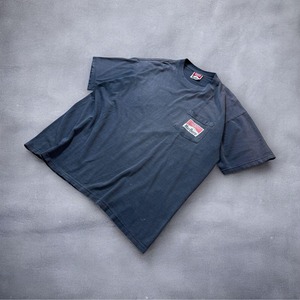Marlboro Pocket TEE fade black 企業Tシャツ 墨黒 ブラック XL 古着