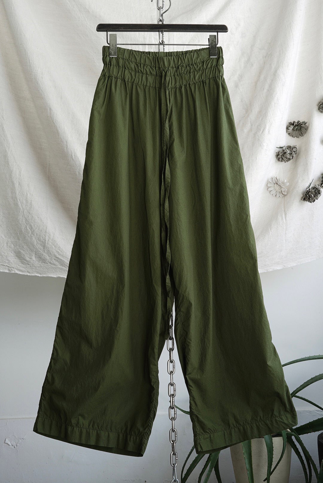 VINCENT JALBERT - POPLIN WIDE PANTS