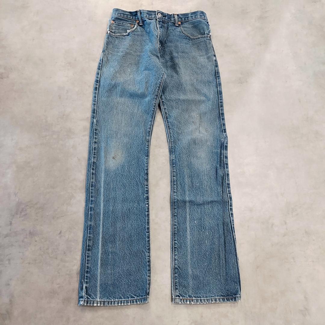 リーバイス517 Levis W31 フレアデニム 青 古着 ブーツ 20080