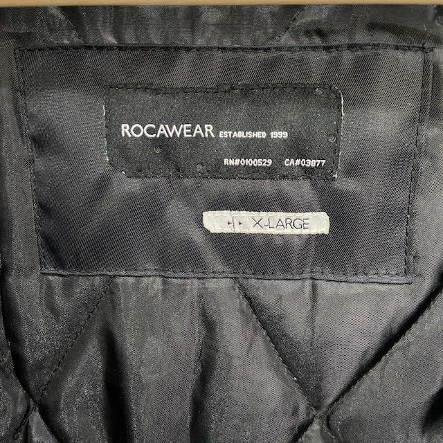 『送料無料』ROCAWEAR ロカウェア フライトジャケット 中綿ジャケット ロゴワッペン