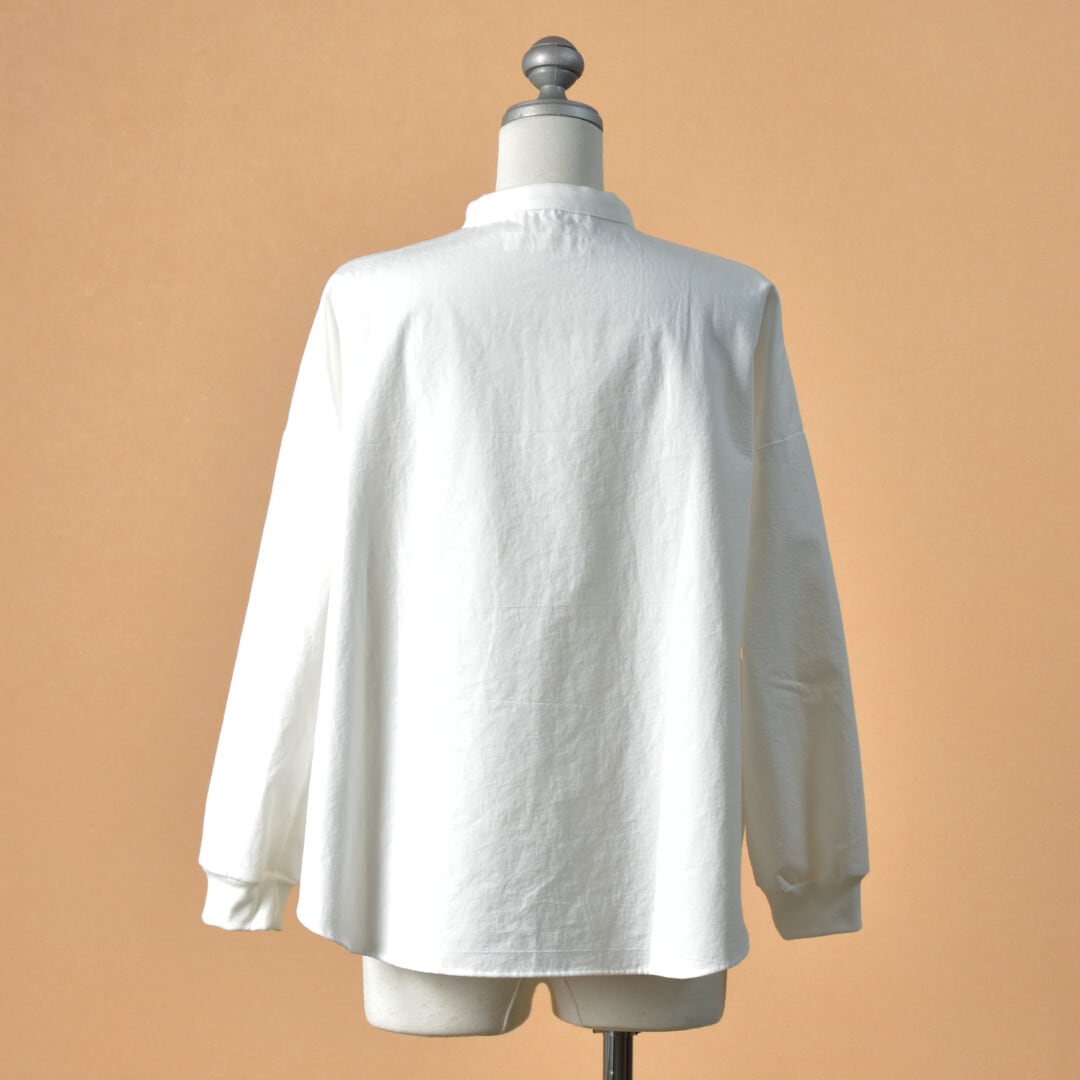 sasanqua by trees サザンカバイツリーズ Living shirts リビングシャツ・オフホワイト【送料無料】