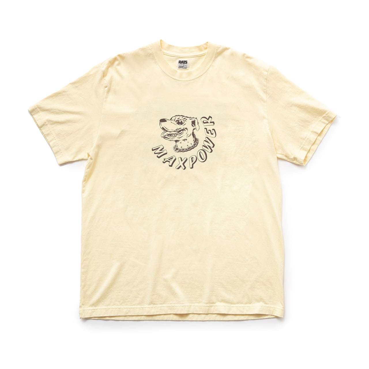 Tシャツ / RATS(ラッツ) / MAX POWER TEE(L.YELLOW)(23'RT-0603