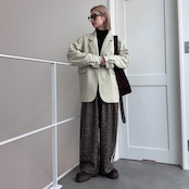 mixツイルオーバーハンサムJK/ライトベージュ