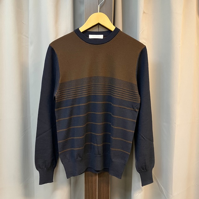 CRUCIANI WOOL BORDER SWEATER《44》