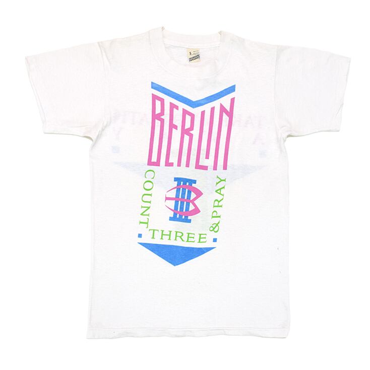 1986 BERLIN ベルリン TAKE MY BREATH AWAY ヴィンテージTシャツ 【S】 @AAE1060