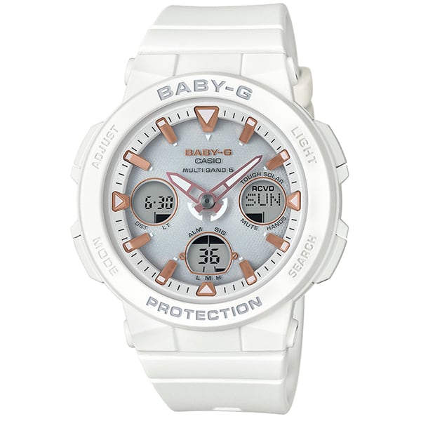 カシオ BABY-G BGA-2500-7AJF ソーラー電波時計 ホワイト 針