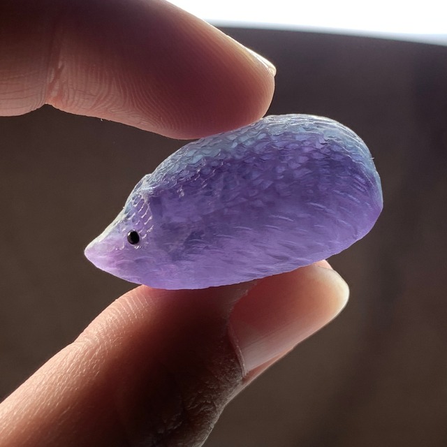 023.可愛い色合い☆フローライト ハリネズミ