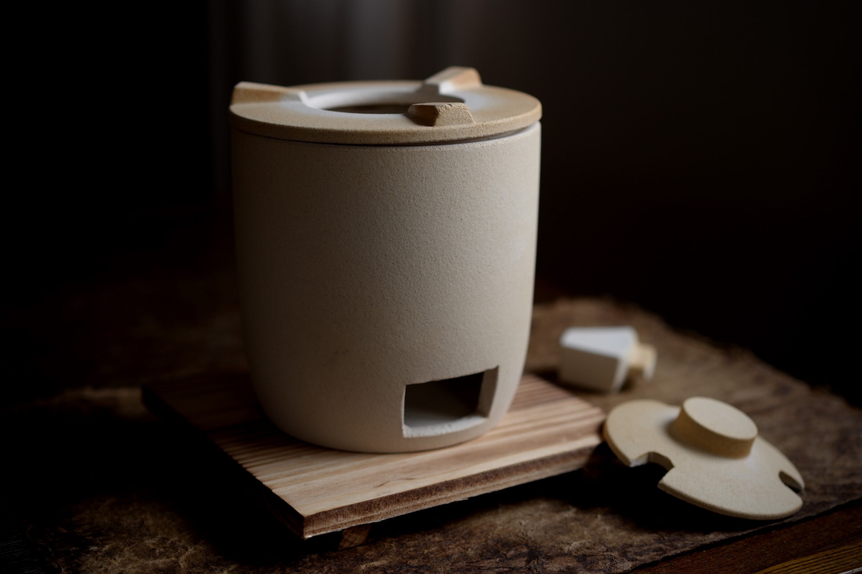 いちぶつ】茶席用 茶道炉（炭火・植物油ランプ両用・耐熱） | ichibutu