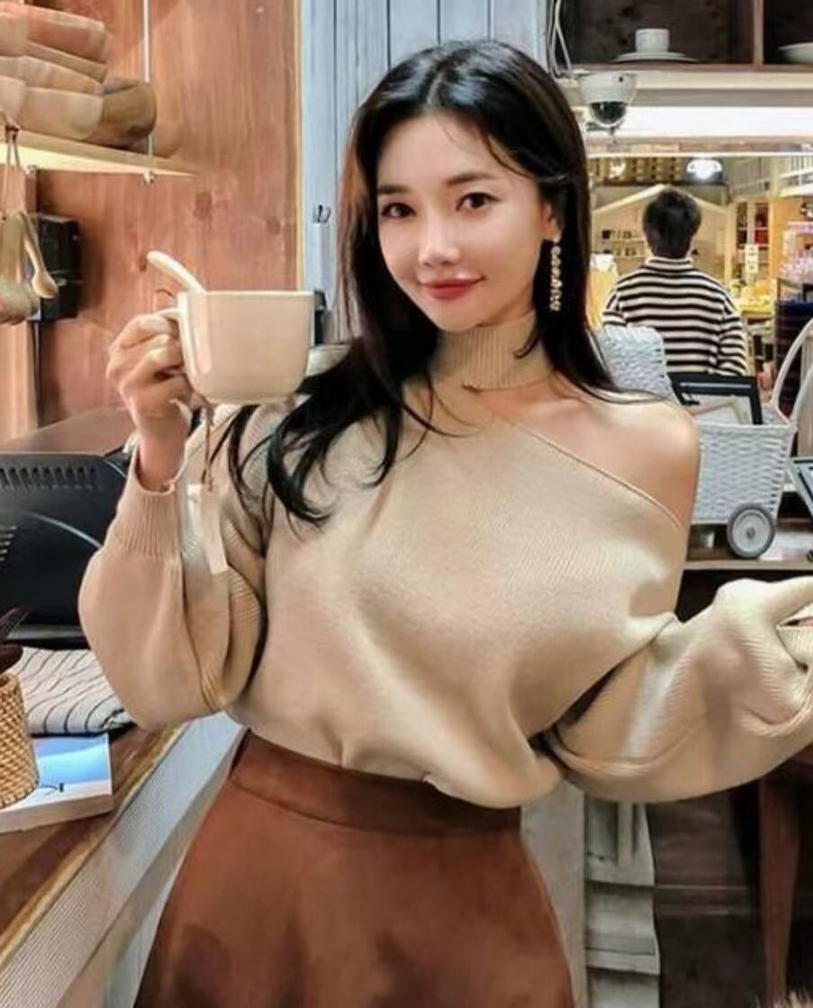 チョーカーデザインニット　AJ1079-8027