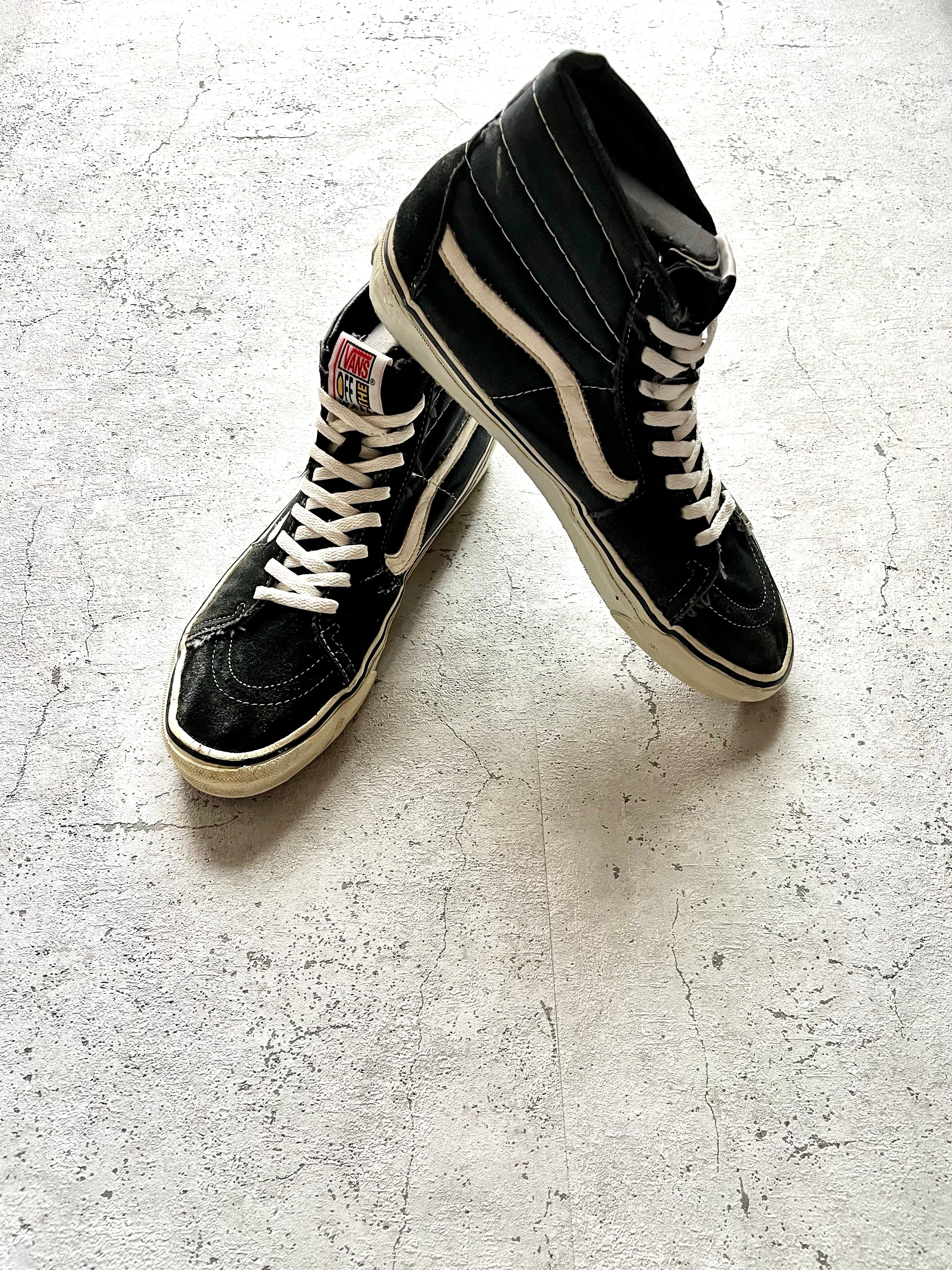 90s USA製 VANS SK-8 HI HI-TOP BLACK OLD VINTAGE アメリカ製 バンズ