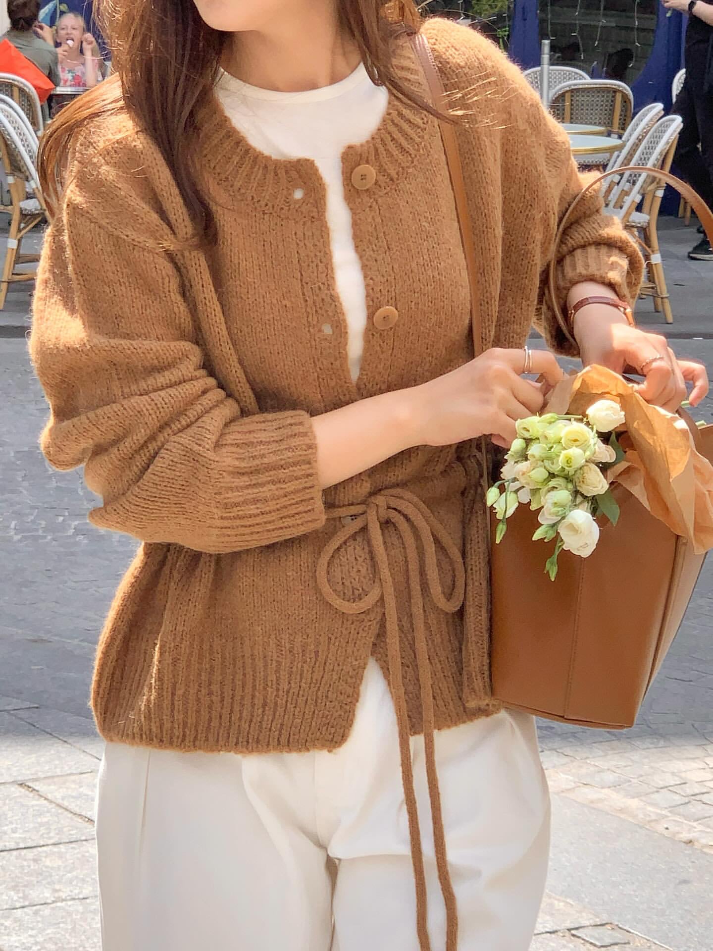 (予約)All over / String Cardigan / 2color