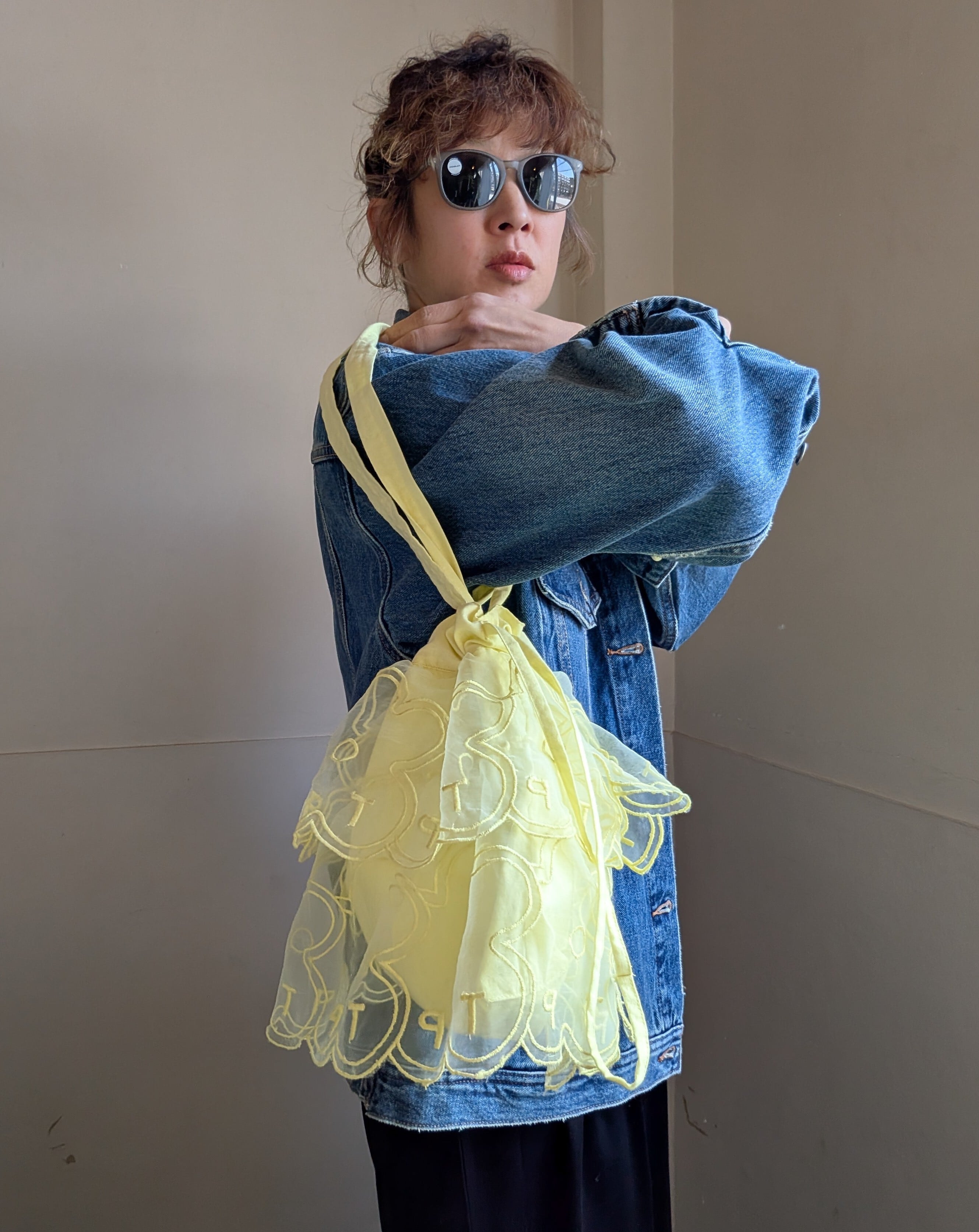 THEATRE PRODUCTS ］シアタープロダクツ / FLOWER ORGANDY TOTE BAG