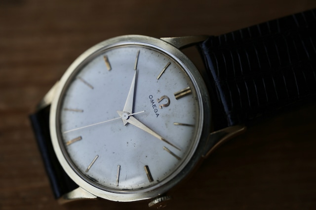 【OMEGA】1950年製 オメガ U.S.Ltd. フラットベゼル 14金無垢 OH済み / Vintagewatch / 14k solid gold / U.S model / Cal.420