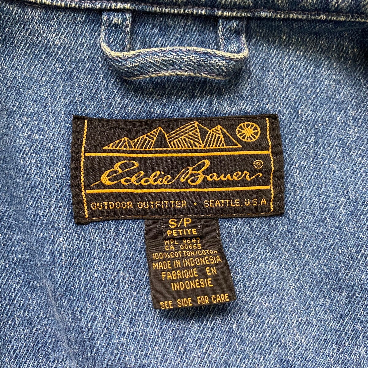 USA製 80〜90年代 黒タグ Eddie Bauer エディーバウアー デニム 