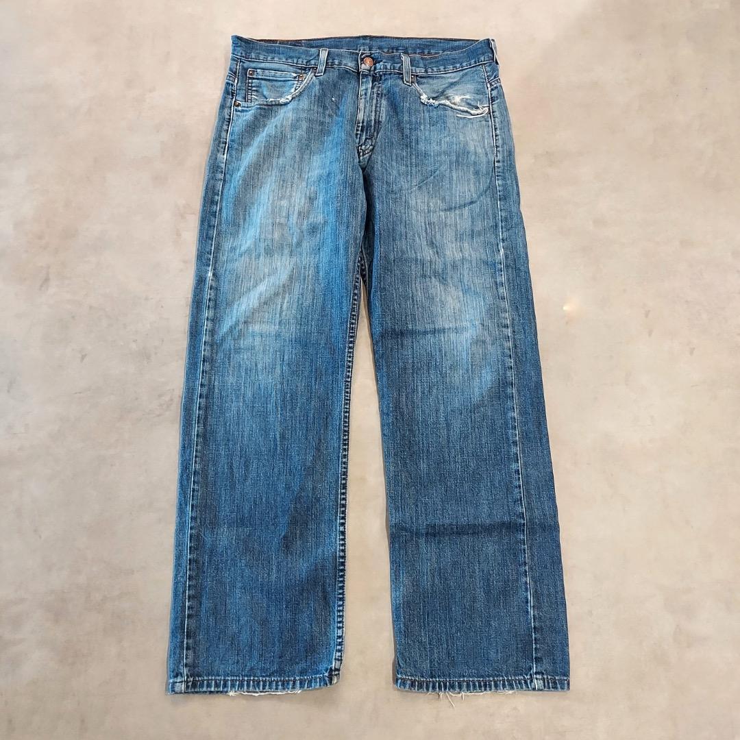 リーバイス569 Levis W32 ブルーデニム 青 ボトム 古着 18378