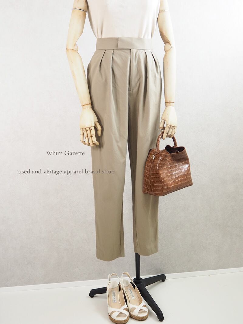 2020SS / Whim Gazette(ウィムガゼット) ウエストマークタックパンツ