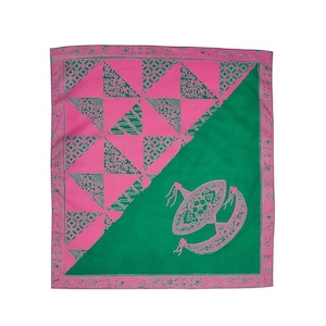 rajabrooke / CORNER WAU HANDKERCHIEF PINK