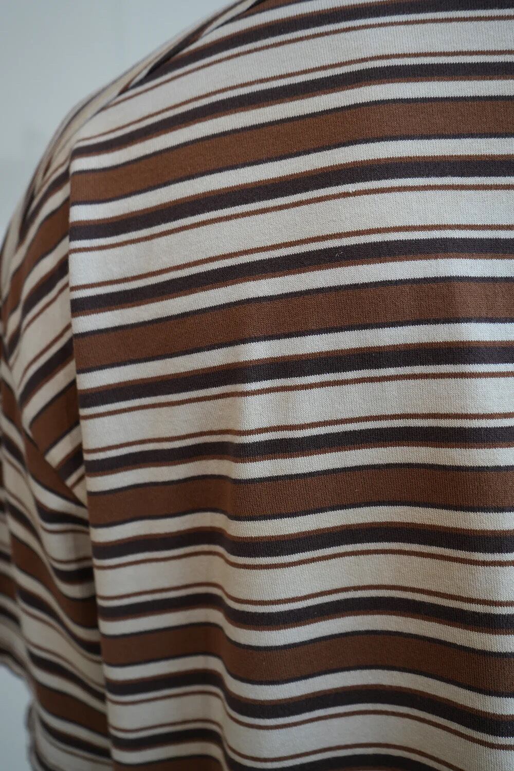 24SS】ANCELLM MULTI BORDER T-SHIRTS(BROWN) ANC-CT51 | IAAAM ONLINE