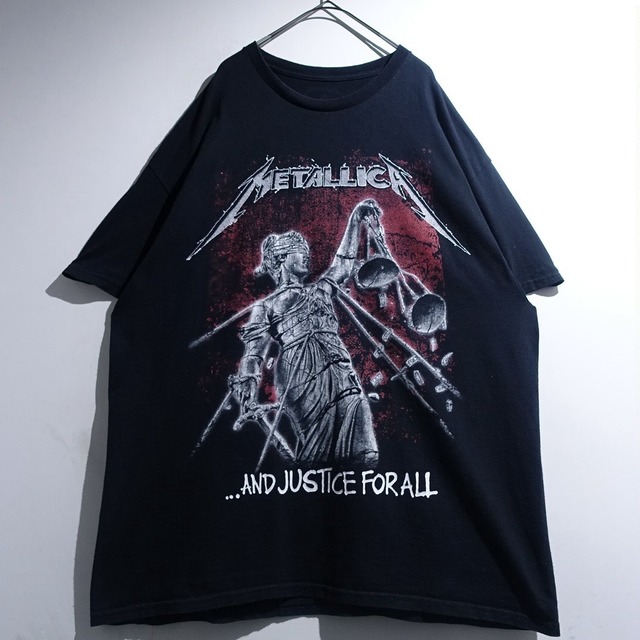 "Metallica" Black Print Design Band T-Shirt