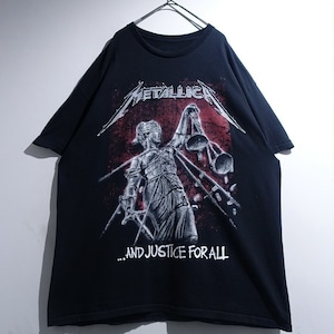 "Metallica" Black Print Design Band T-Shirt