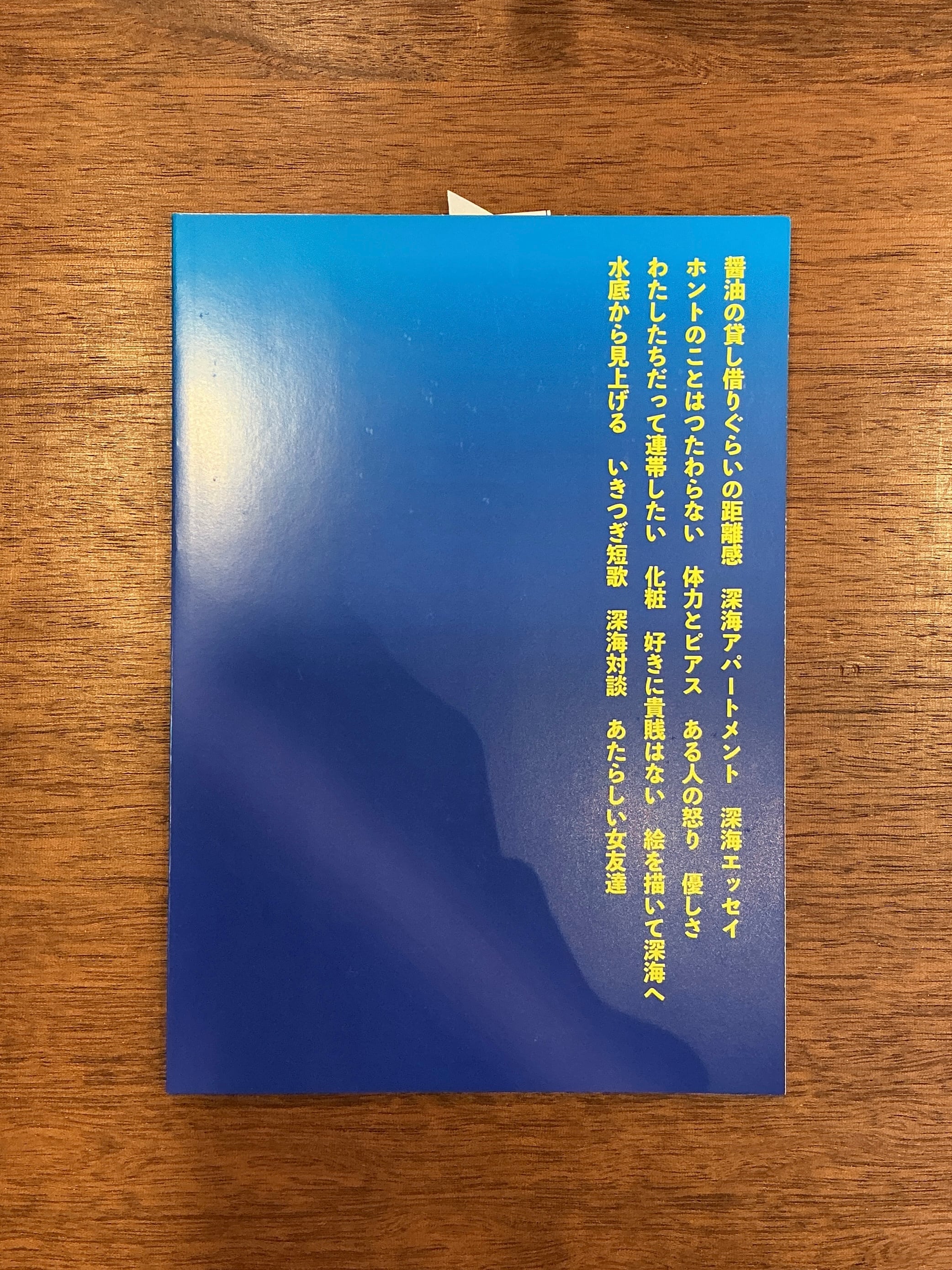 深海共同エッセイ『深海ZINE』 | 本屋B&B 深海共同エッセイ『深海ZINE』 | 本屋B&B