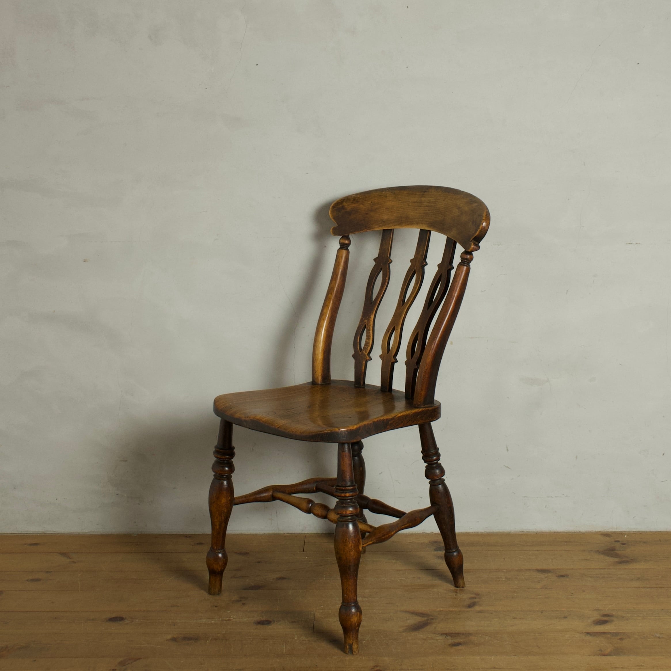 セール① 三越 アンティーク ウィンザーチェア 椅子 キッチンチェア カントリー Kitchen Chair / キッチン チェア【B】〈ダイニングチェア・ウィンザー