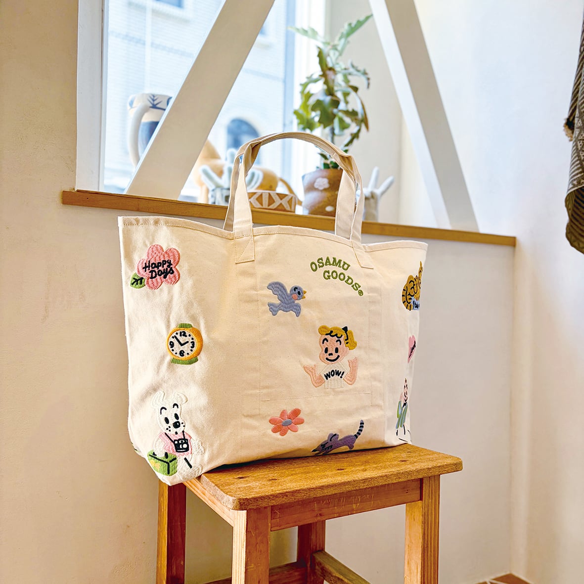 OSAMU GOODS market bag_happy days | millvalley
