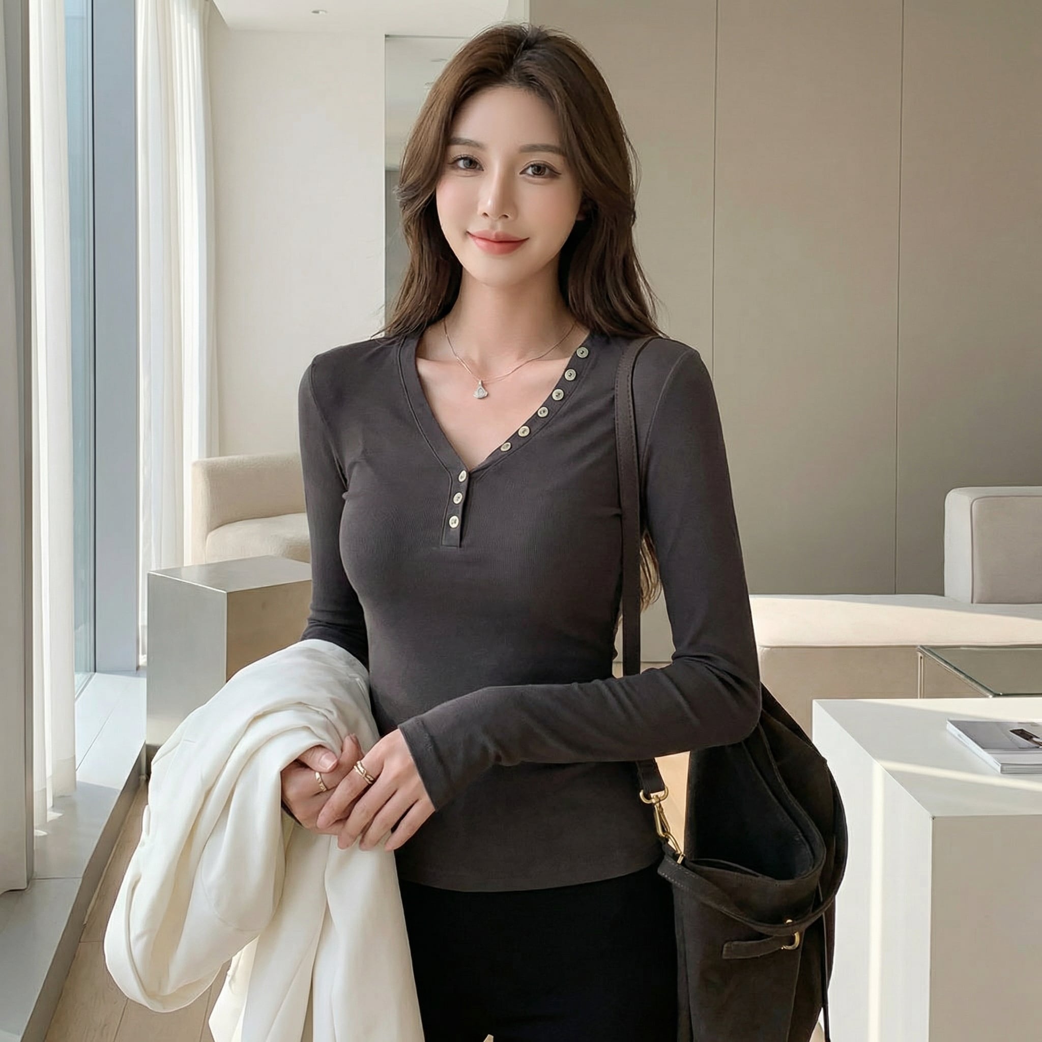 モードフィットトップス(2color) A1162